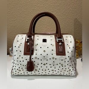MCM PERFORATED VISETOS HANDBAG